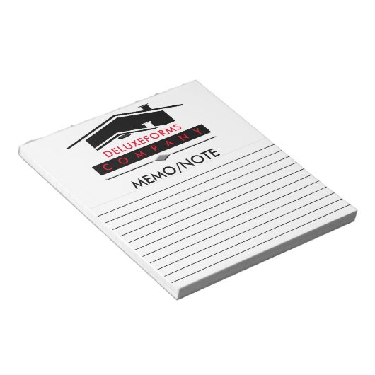 Opmerking voor Black Roof Memo Notitieblok (Schuin)