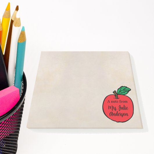 Opmerking voor gepersonaliseerde leraar post-it® notes