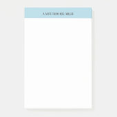 Opmerking voor gepersonaliseerde leraar post-it® notes (Voorkant)