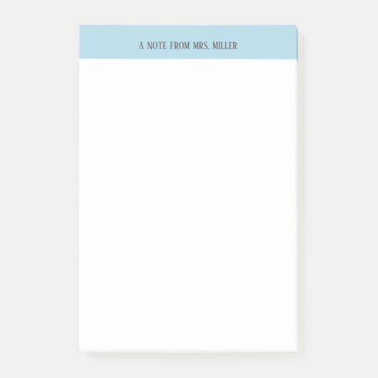 Opmerking voor gepersonaliseerde leraar post-it® notes (Voorkant)