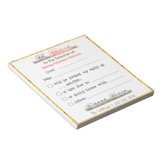 Opmerking voor het Notitieblok van de leraar (Schuin)