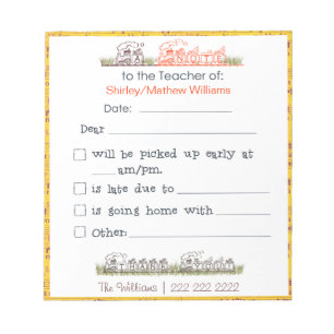 Opmerking voor het Notitieblok van de leraar