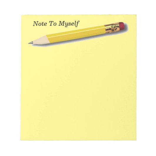 Opmerking voor mijzelf notitieblok (Voorkant)