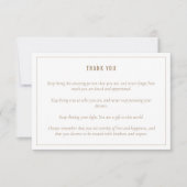 Opmerking voor Neutrale Beige Kandle Love Insert N Bedankkaart (Voorkant)