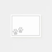 Opmerking voor Paw Print Post-it