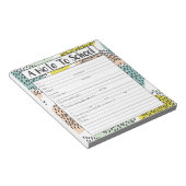 Opmerking voor schoolblocnote, opmerking voor lera notitieblok (Schuin)