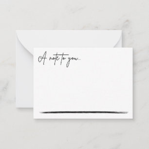 Opmerking voor u - Notecard Notitiekaartje