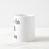 Opmerking voor zelfontspannende Mok (Center)