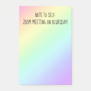 "Opmerking voor zichzelf" Funny Quarantine Post-it Post-it® Notes