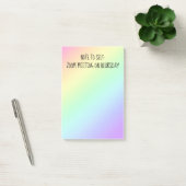 "Opmerking voor zichzelf" Funny Rainbow Post-it No Post-it® Notes (Kantoor)