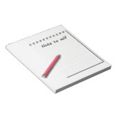 Opmerking: Zelfpapier en potlood Notitieblok (Schuin)