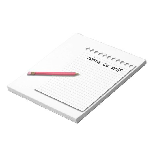 Opmerking: Zelfpapier en potlood Notitieblok (Linkerzijde)