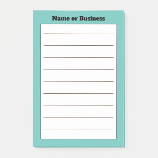 Opmerkingen bij aangepaste bedrijfsnamen post-it® notes (Voorkant)