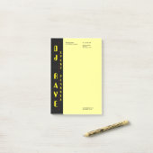 Opmerkingen bij DJ Event Planner Post-it® Notes (Op bureau)