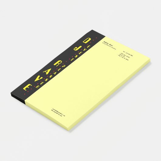 Opmerkingen bij DJ Event Planner Post-it® Notes (Schuin)
