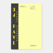 Opmerkingen bij DJ Event Planner Post-it® Notes (Voorkant)