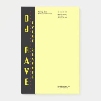 Opmerkingen bij DJ Event Planner Post-it® Notes