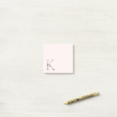 Opmerkingen bij het Floral Letter "K"-Monogram Post-it® Notes (Op bureau)
