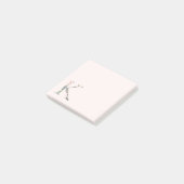 Opmerkingen bij het Floral Letter "K"-Monogram Post-it® Notes (Schuin)