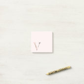Opmerkingen bij het Floral Letter "V"-Monogram Post-it® Notes (Op bureau)