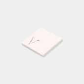 Opmerkingen bij het Floral Letter "V"-Monogram Post-it® Notes (Schuin)