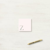 Opmerkingen bij het Floral Letter "Z"-Monogram Post-it® Notes (Op bureau)