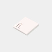 Opmerkingen bij het Florence Letter "R"-Monogram Post-it® Notes (Schuin)