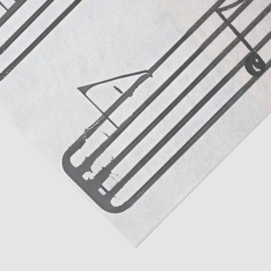 Opmerkingen bij het muziekblad ontkoppelen tissuepapier (Detail)