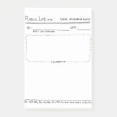 Opmerkingen bij publiek Lab Paper Post-it® Notes (Voorkant)