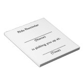 Opmerkingen bij rideherinnering notitieblok (Schuin)