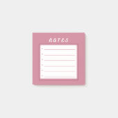 Opmerkingen bij roze crute post-it® notes (Voorkant)
