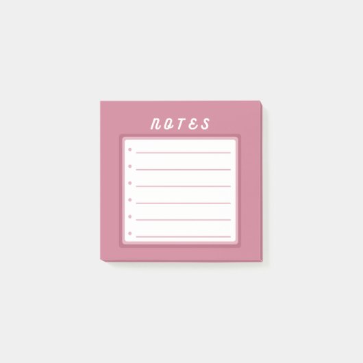 Opmerkingen bij roze crute post-it® notes (Voorkant)