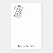 Opmerkingen Clouds Airplane Color Post it Note (Voorkant)