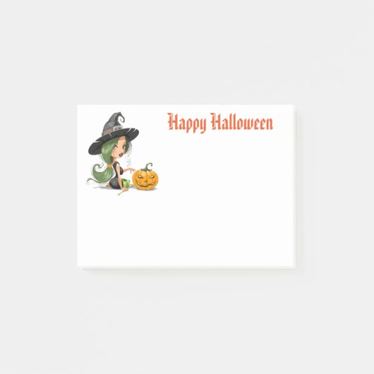 Opmerkingen Halloween Witch Post Post-it® Notes (Voorkant)