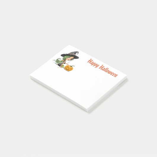 Opmerkingen Halloween Witch Post Post-it® Notes (Schuin)