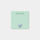 Opmerkingen – Hydrangea Floral op Mint Green Post-it® Notes (Voorkant)