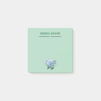 Opmerkingen – Hydrangea Floral op Mint Green Post-it® Notes