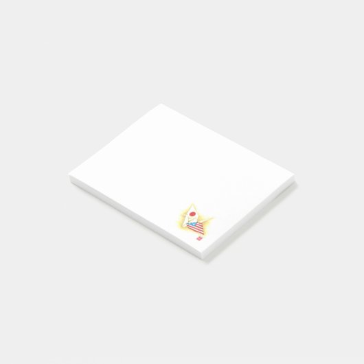Opmerkingen ~ Japan-VS vriendschap Post-it® Notes (Schuin)