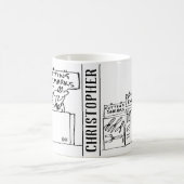 Opmerkingen knippen in een hardwarewinkel. grappig koffiemok (Center)