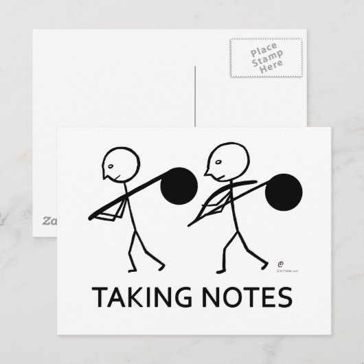 Opmerkingen maken briefkaart (Voorkant / Achterkant)