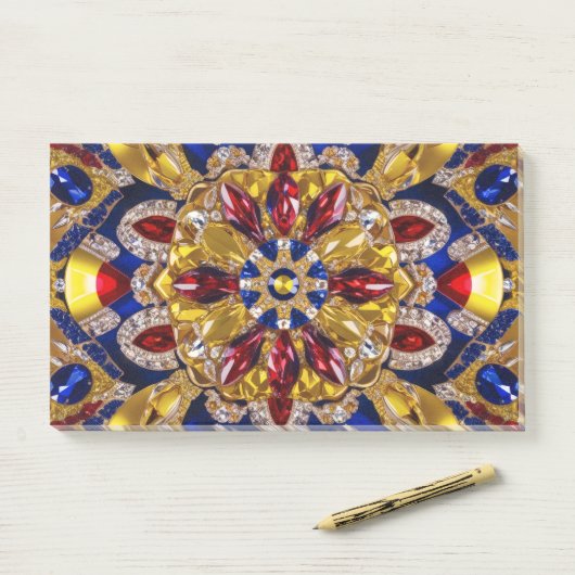 Opmerkingen met Colombia Kleuren Post-it® Notes (Op bureau)