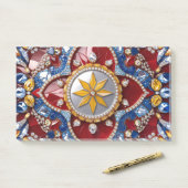 Opmerkingen met Colombiaanse kleuren Post-it® Notes (Op bureau)