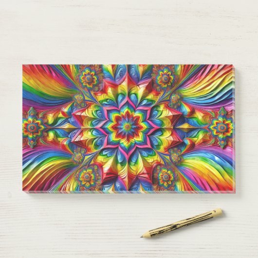 Opmerkingen met LGBTQ-kleuren Post-it® Notes (Op bureau)