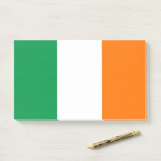 Opmerkingen met vlag van Ierland Post-it® Notes (Op bureau)