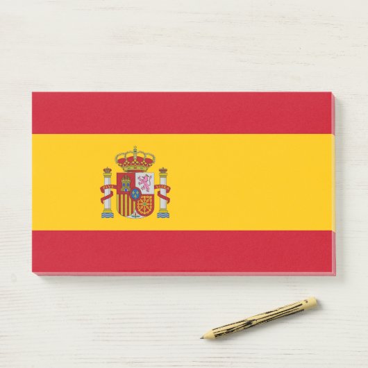 Opmerkingen met vlag van Spanje Post-it® Notes (Op bureau)