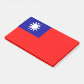 Opmerkingen met vlag van Taiwan Post-it® Notes (Schuin)