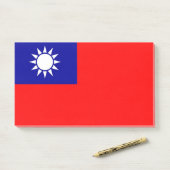 Opmerkingen met vlag van Taiwan Post-it® Notes (Op bureau)