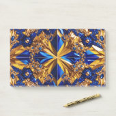 Opmerkingen met Zweedse kleuren Post-it® Notes (Op bureau)