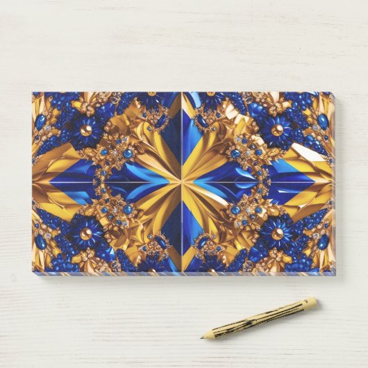 Opmerkingen met Zweedse kleuren Post-it® Notes (Op bureau)