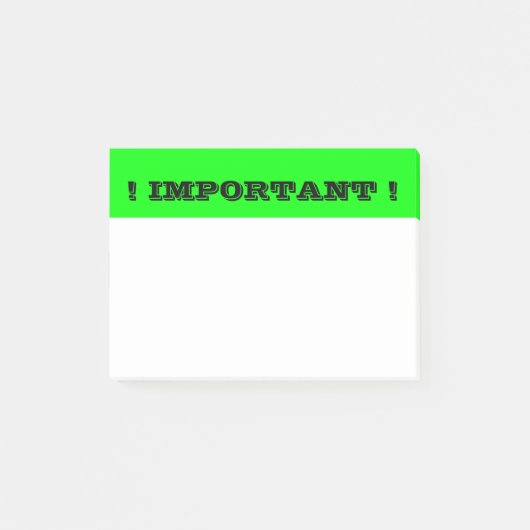 Opmerkingen na het aanhalen van de aandacht op neo post-it® notes (Voorkant)